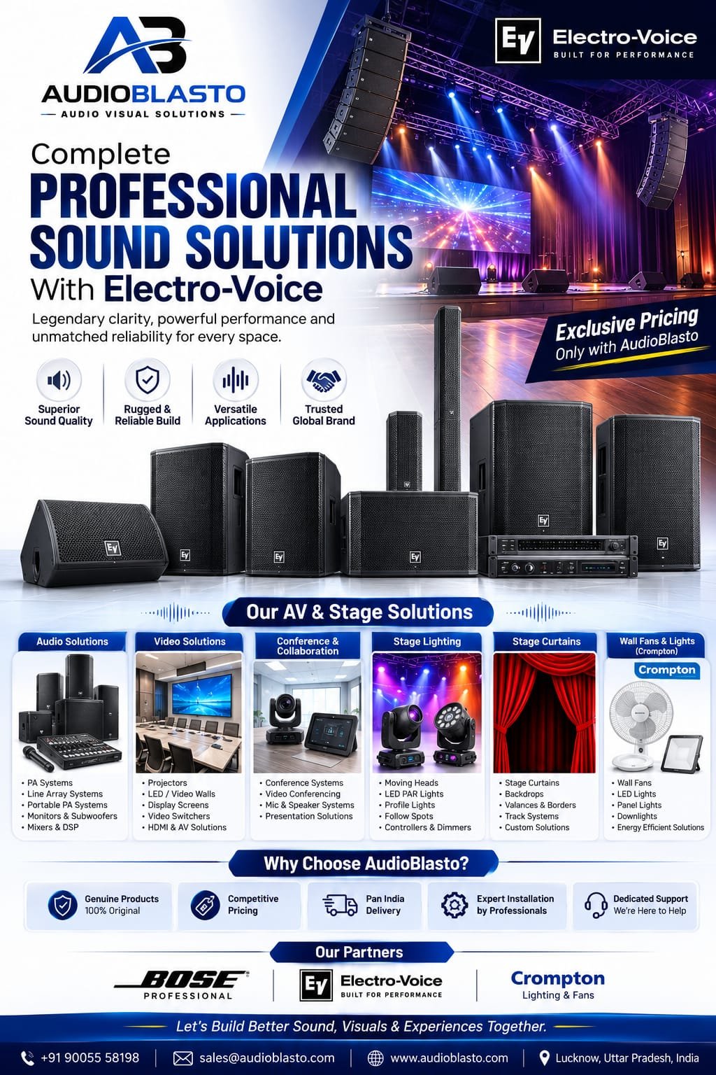 Electro-Voice Professional Sound Solutions - AV and Stage Systems